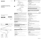 Sony XDR-S16DBP Instrucciones de operación