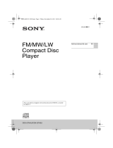 Sony CDX-GT40U Instrucciones de operación