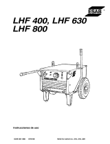 ESAB LHF 400, LHF 630, LHF 800 Manual de usuario