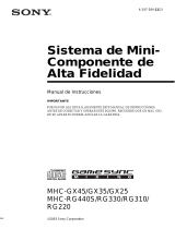 Sony MHC-RG220 Instrucciones de operación