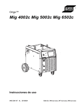 ESAB Origo™ Mig 4002c Mig 5002c Mig 6502c Manual de usuario