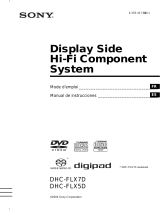 Sony DHC-FLX7D Instrucciones de operación
