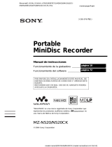 Sony MZ-N520 Instrucciones de operación