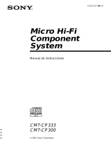 Sony CMT-CP333 - Micro Hi Fi Component System Instrucciones de operación
