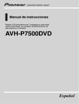 Pioneer AVH-P7500DVD Manual de usuario
