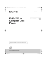 Sony CDX-GT264MP Manual de usuario