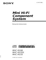 Sony MHC-RG55S Instrucciones de operación