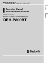 Pioneer DEH-P800BT Manual de usuario