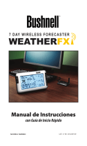Bushnell Weather FXi 7-Day Internet Forecaster (Full Manual / Spanish) El manual del propietario