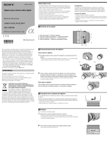 Sony SAL135F28 Instrucciones de operación