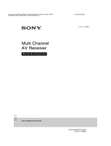 Sony STR-DH830 Instrucciones de operación