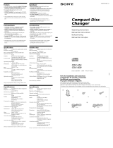 Sony CDX-616 El manual del propietario