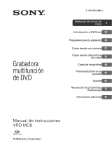 Sony VRD-MC6 Instrucciones de operación