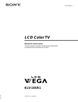 Sony WEGA KLV-15SR1 Manual de usuario