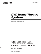 Sony DAV-DZ810W Instrucciones de operación