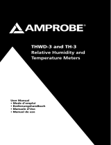 Ampro Corporation THWD-3 & TH-3 Relative Humidity Temperature Meters Manual de usuario