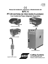 ESAB IEFC-S PT-24 Precision Plasmarc System with Integrated Flow Control (Separable) Guía de instalación