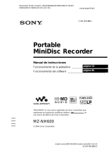 Sony MZ-NH600 Instrucciones de operación