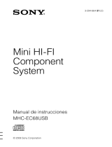 Sony MHC-EC68USB Instrucciones de operación