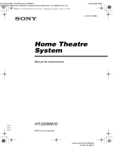 Sony HT-DDW870 Instrucciones de operación