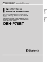 Pioneer DEH-P70BT Manual de usuario