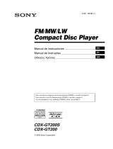 Sony CDX-GT200 Manual de usuario