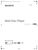 Sony MEX-DV1500U Instrucciones de operación