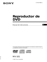 Sony MV-101 Instrucciones de operación