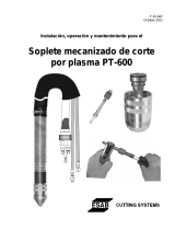 ESAB PT-600 Mechanized Plasma Cutting Torch Manual de usuario