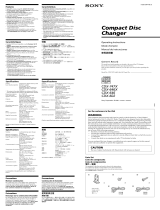 Sony CDX-602 Manual de usuario
