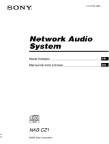 Sony NAS-CZ1 Instrucciones de operación