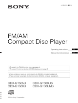 Sony CDX-GT50UMS Manual de usuario