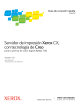 Xerox Xerox 700i/700 Digital Color Press with Xerox CX Print Server (powered by Creo) Guía de instalación