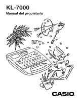 Casio KL-7000 Manual de usuario