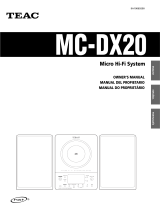 TEAC MC-DX20B El manual del propietario