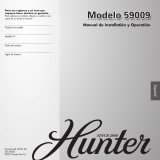 Hunter Fan 59009 El manual del propietario
