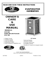 Essick EP9 700 Care & Use Manual