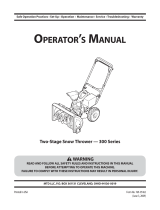 MTD 300 Series Manual de usuario