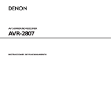 Denon AVR 2807 - AV Receiver El manual del propietario