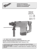 Milwaukee 5315-21 corded rotary hammer Guía del usuario