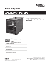 Lincoln Electric Idealarc DC-1000 Instrucciones de operación