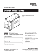 Lincoln Electric Power Wave R350 Instrucciones de operación