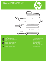 HP LaserJet M9040/M9050 Multifunction Printer series Manual de usuario