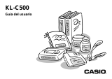 Casio KL-C500 Manual de usuario