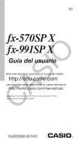 Casio FX-991SP El manual del propietario