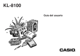 Casio KL-8100 Manual de usuario