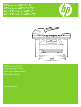 HP LaserJet M1522 Multifunction Printer series Guía de inicio rápido