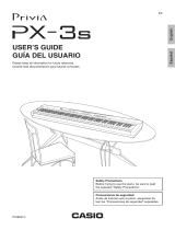 Casio PX-3SBK Manual de usuario