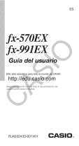 Casio fx-991EX El manual del propietario