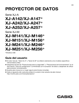 Casio XJ-M141, XJ-M146, XJ-M151, XJ-M156, XJ-M241, XJ-M246, XJ-M251, XJ-M256 El manual del propietario